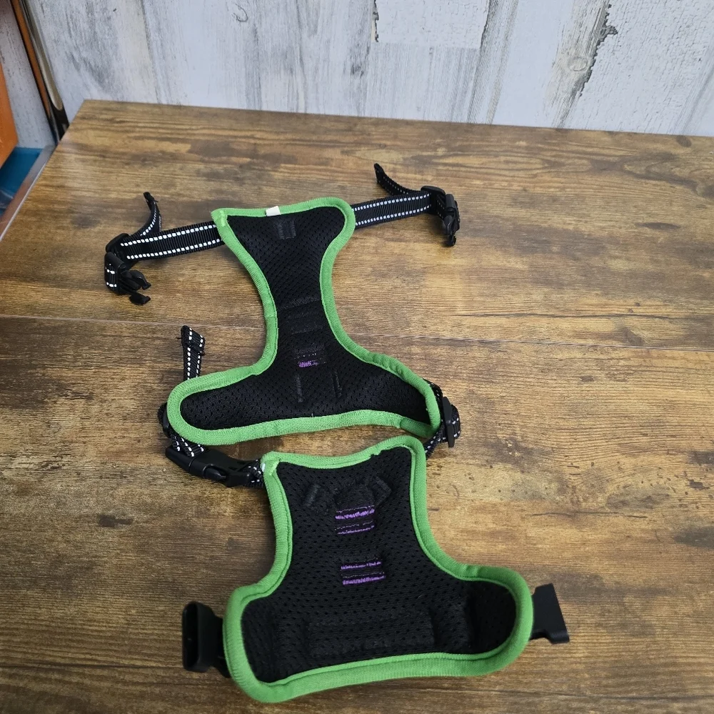 Phoepet Purple and Green Dog Harness Size Small